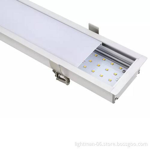 1000mm to 1500mm IP44 IP65 Waterproof Recessed LED Linear Ceiling Light
